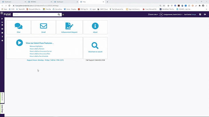 Animation showing the built-in keystroke trainer